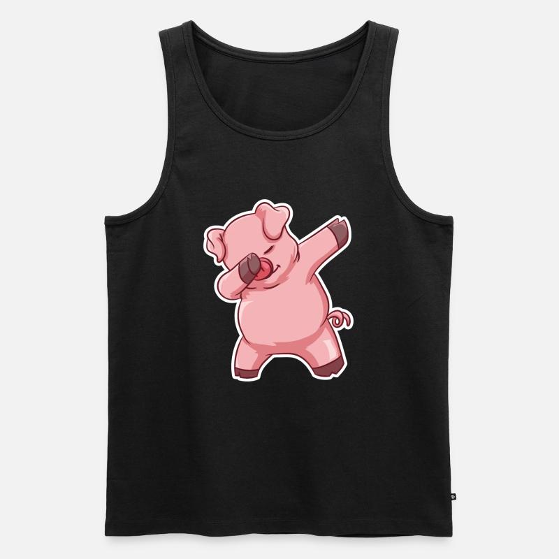 Dabbing Pic - Männer Premium Bio Tank Top - Schwarz