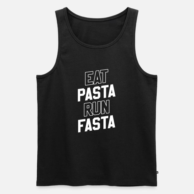 Pasta Pasta - Männer Premium Bio Tank Top - Schwarz