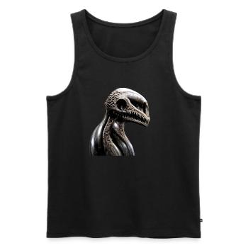 Das Unerwartete - Männer Premium Bio Tank Top - Schwarz - Vorne - Michal (187cm)