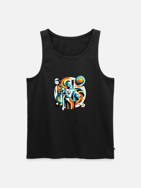 Gareth - Men's Premium Organic Tank Top - black