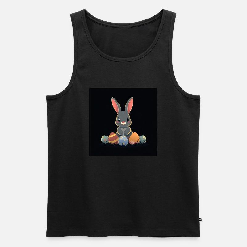 „Das süßeste Osterdesign!“ - Männer Premium Bio Tank Top - Schwarz