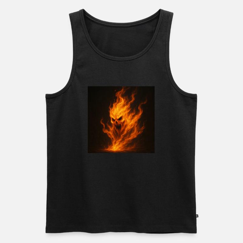 Flammengeist - Männer Premium Bio Tank Top - Schwarz