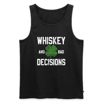 Irischer Whiskey - Männer Premium Bio Tank Top - Schwarz - Vorne - AI Model Male 178 light (178cm)