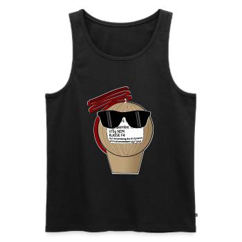 Pyro Sunglasses - Men's Premium Organic Tank Top - black - Front - Michal (187cm)