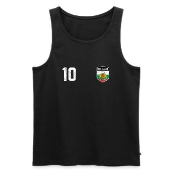 Bulgarien Trikot - Männer Premium Bio Tank Top - Schwarz - Vorne - AI Model Male 178 light (178cm)