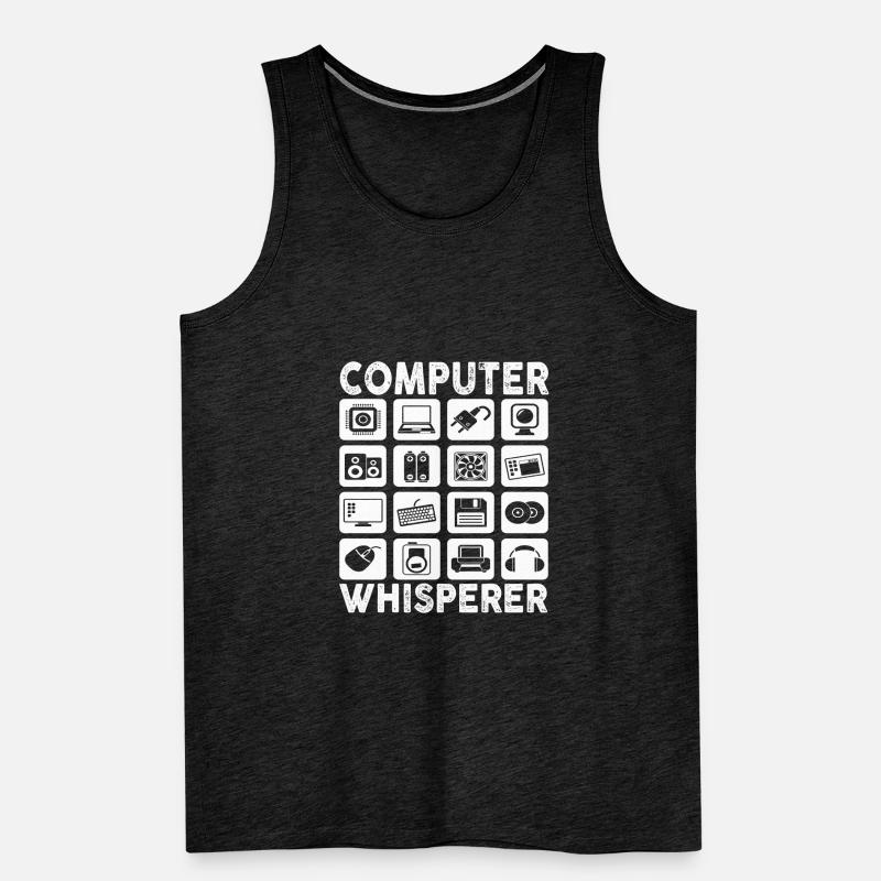 Computer Whisperer IT Tech Support Network Débardeur bio Premium Homme