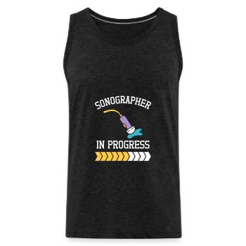 Sonographer In Progress Sonography Ultrasound Tech - Männer Premium Bio Tank Top - Anthrazit - Vorne - Alexander (188cm)