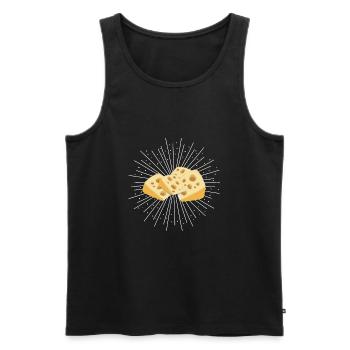 Fromage Plateau de fromage Suisse Hollande cadeau Gouda - Débardeur bio Premium Homme - noir - Devant - Michal (187cm)