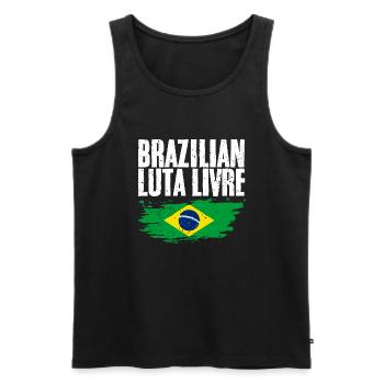 Cool Arts Martiaux Brésiliens Luta Livre pour - Débardeur bio Premium Homme - noir - Devant - Michal (187cm)