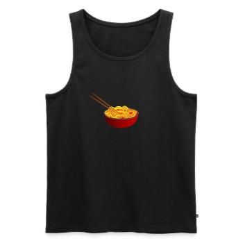 Ramen Chopsticks Asian Noodles - Men's Premium Organic Tank Top - black - Front - AI Model Male 178 light (178cm)