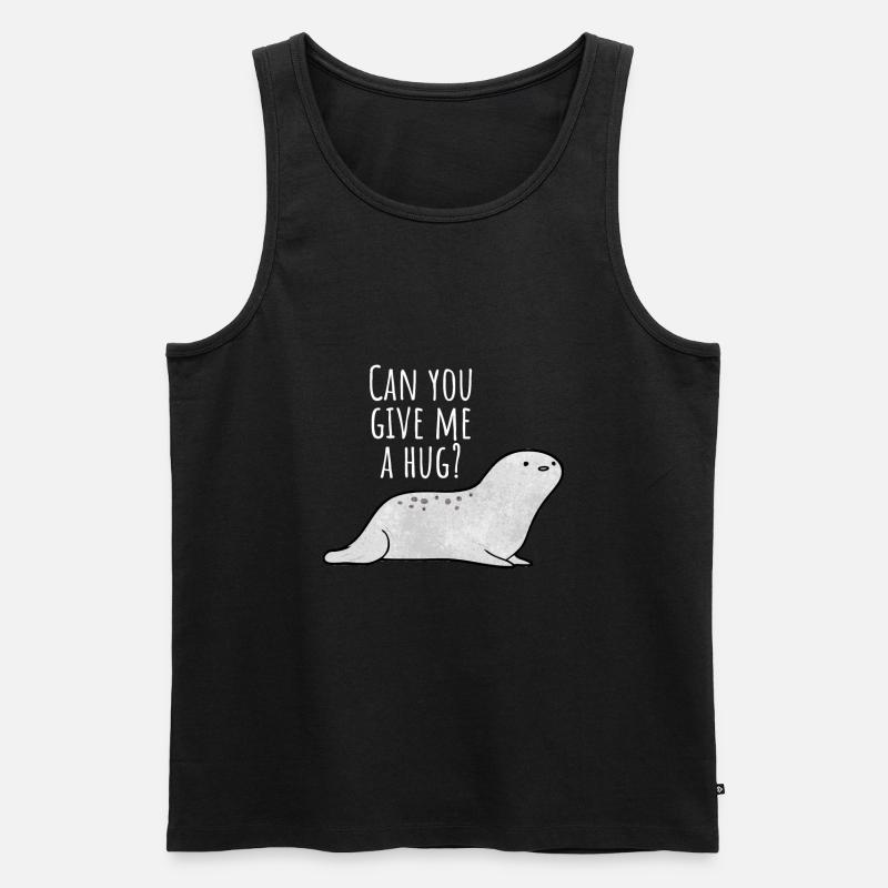 Robbe - Männer Premium Bio Tank Top - Schwarz