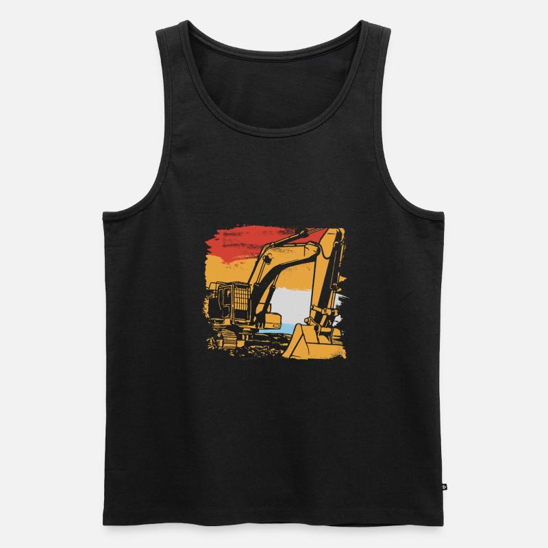 Bagger Schaufel - Männer Premium Bio Tank Top - Schwarz