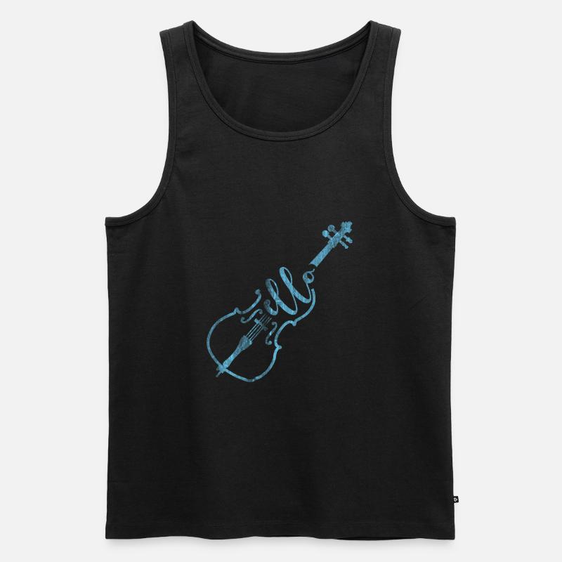 Cello Komponist - Männer Premium Bio Tank Top - Schwarz