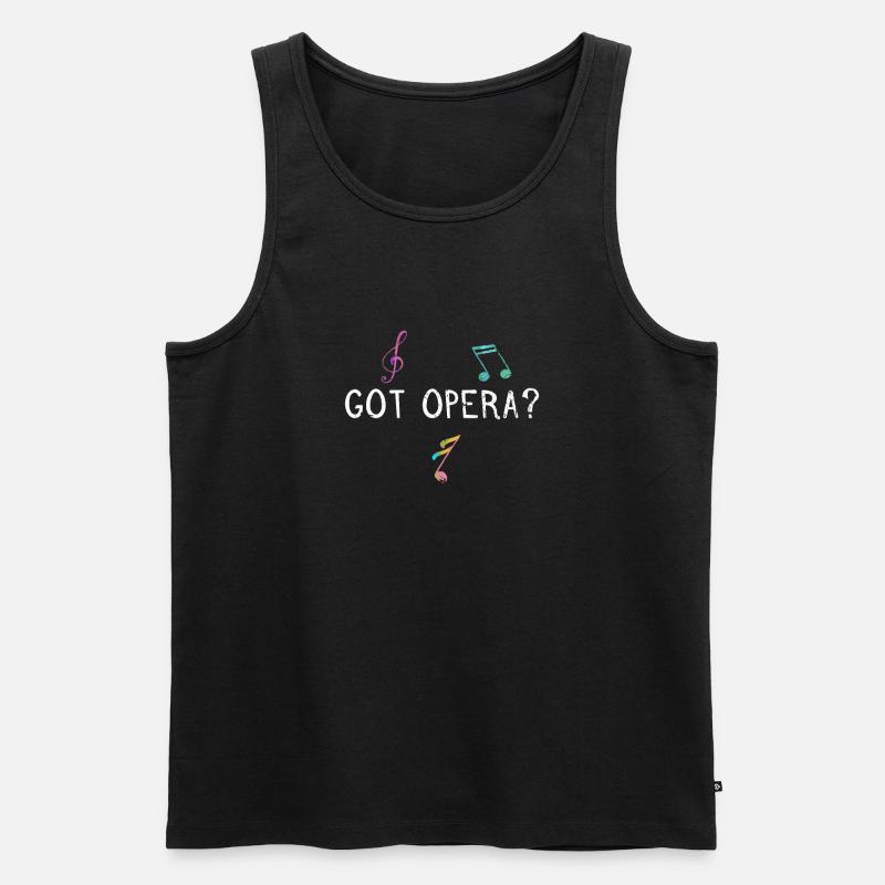 Oper - Männer Premium Bio Tank Top - Schwarz