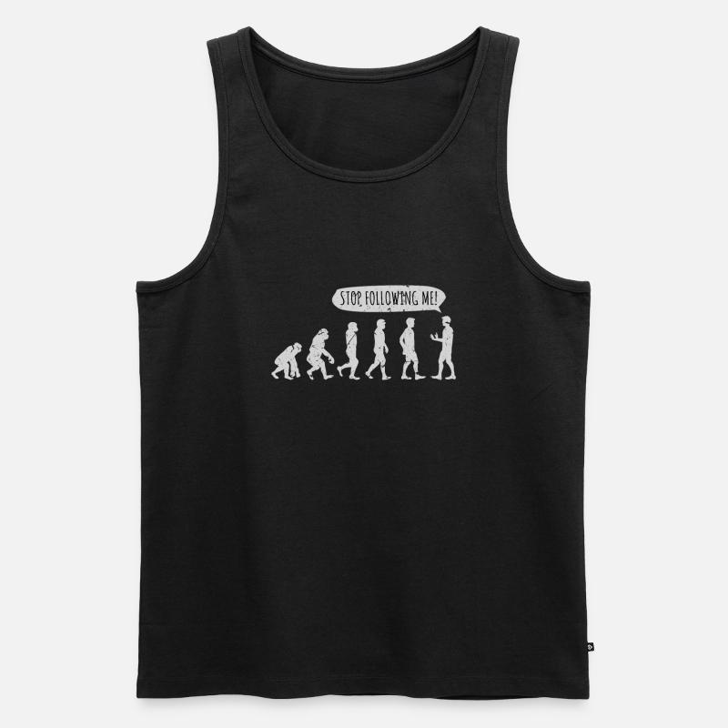 Biologie Evolution - Männer Premium Bio Tank Top - Schwarz