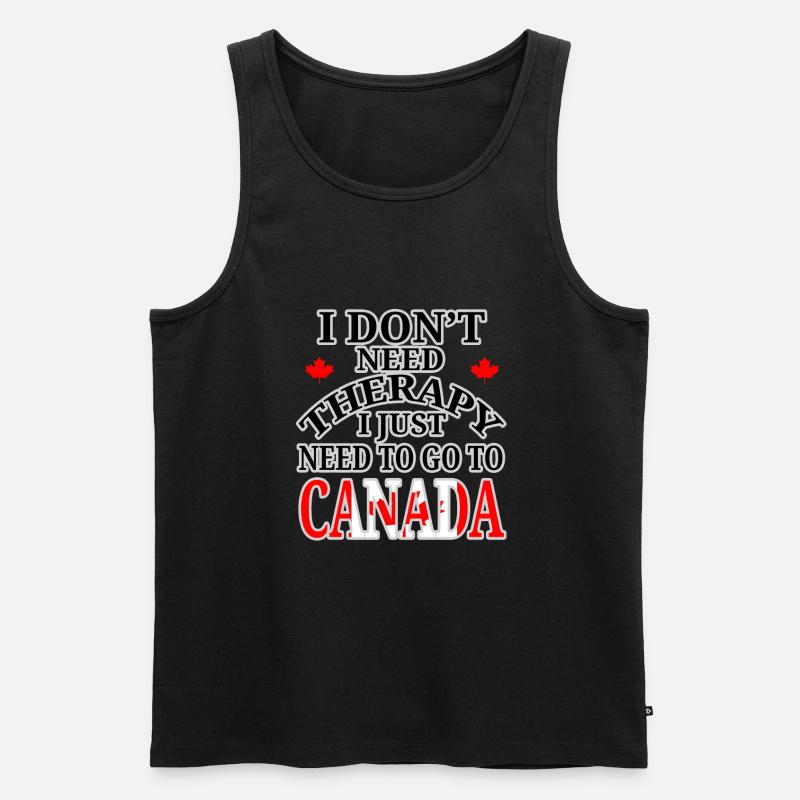 Kanada Auszeit - Männer Premium Bio Tank Top - Schwarz