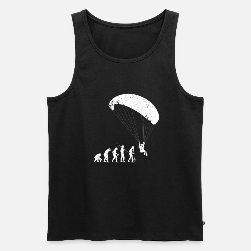 Paragliding Evolution - Men's Premium Organic Tank Top - black