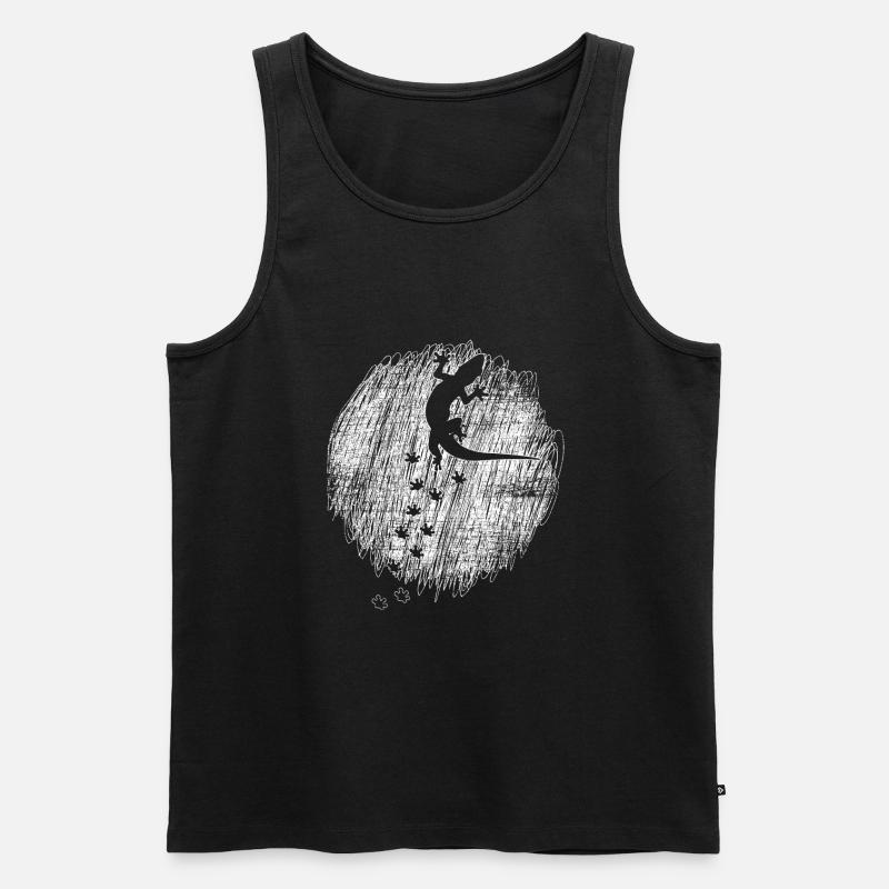 Gecko Reptil - Männer Premium Bio Tank Top - Schwarz