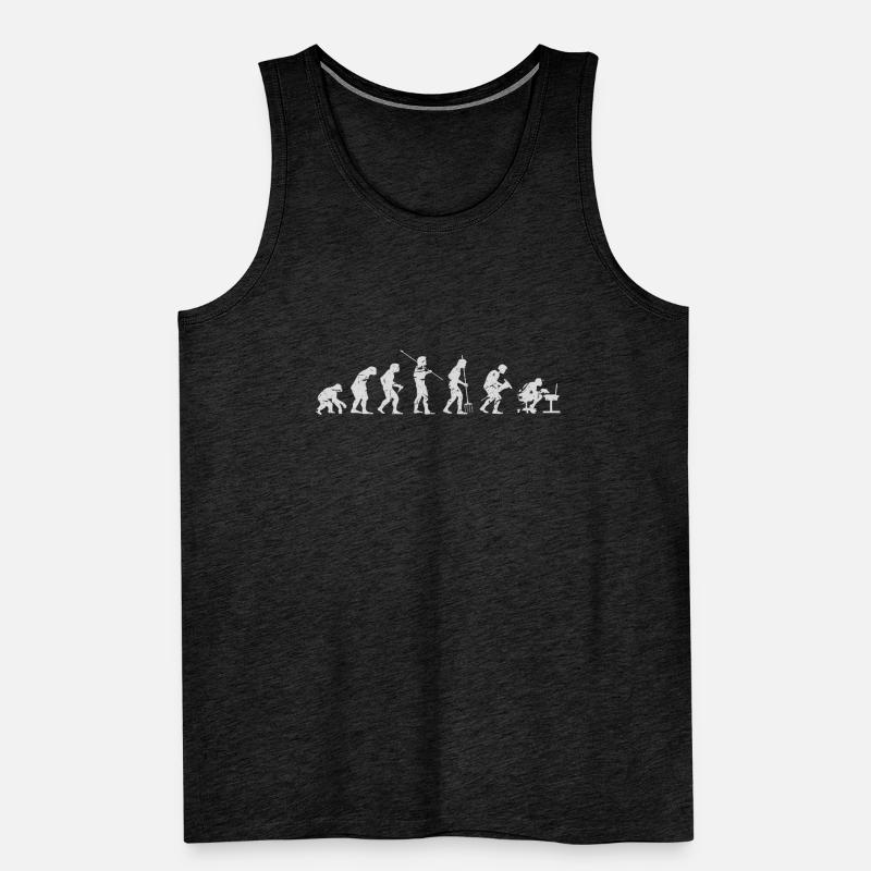 Evolution Computer Scientist Men's Premium Organic Tank Top