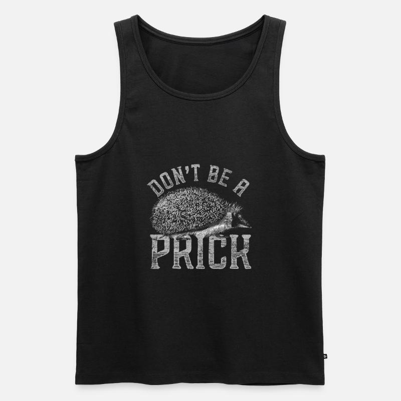 Igel - Männer Premium Bio Tank Top - Schwarz