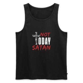 devil - Men's Premium Organic Tank Top - black - Front - AI Model Male 178 light (178cm)