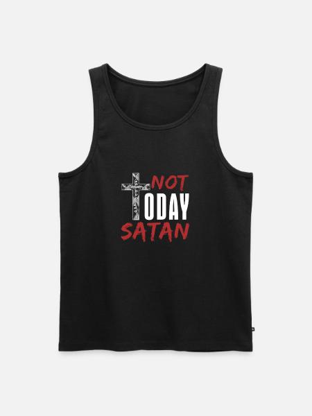 devil - Men's Premium Organic Tank Top - black