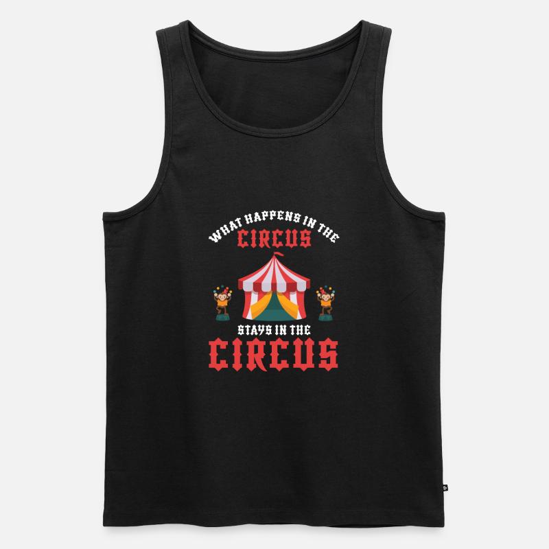Visite de cirque - Débardeur bio Premium Homme - noir