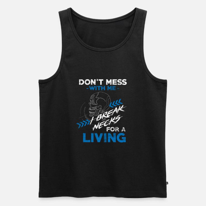 Physiotherapeut Anatomie - Männer Premium Bio Tank Top - Schwarz