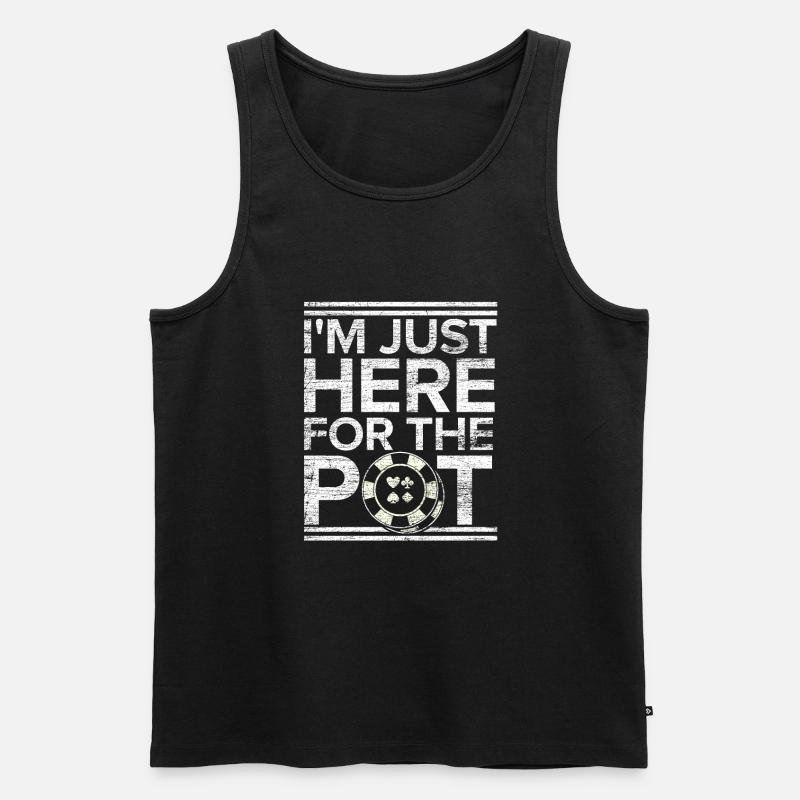 Poker - Männer Premium Bio Tank Top - Schwarz
