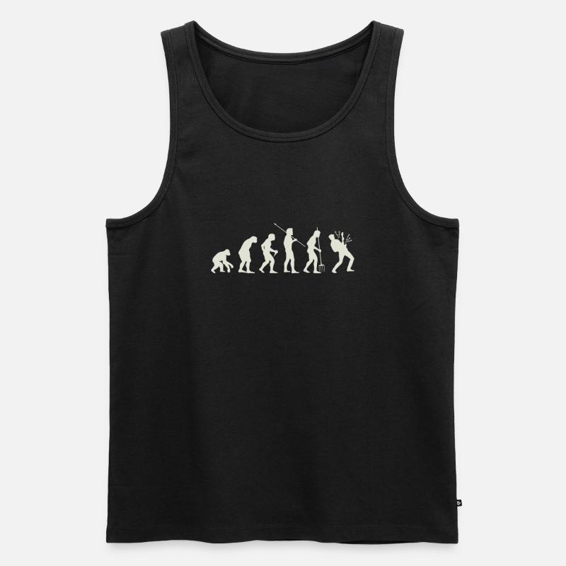 Evolution Gitarre - Männer Premium Bio Tank Top - Schwarz