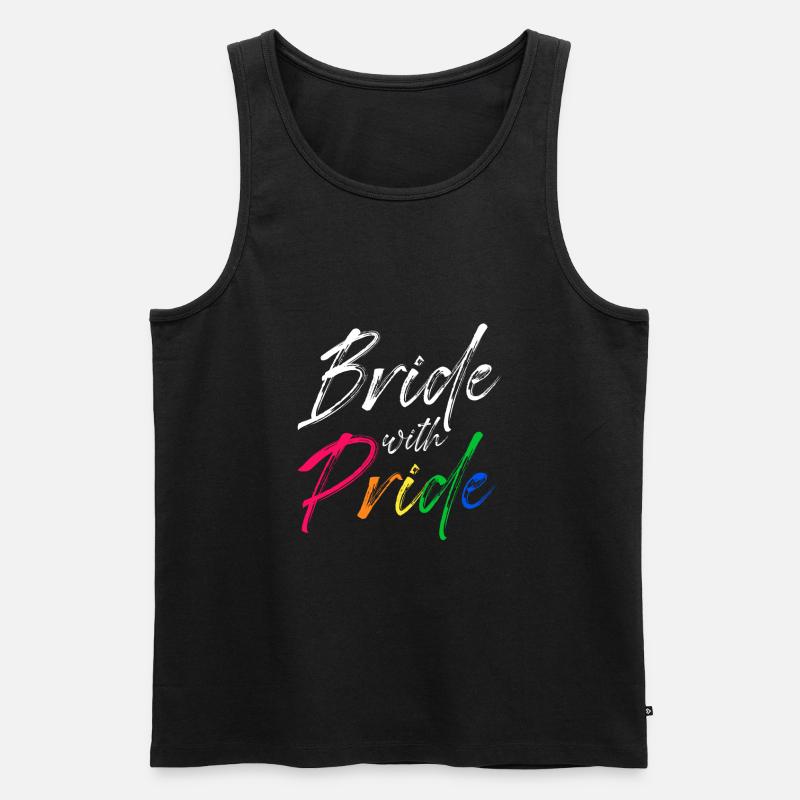 Braut Stolz LGBT - Männer Premium Bio Tank Top - Schwarz