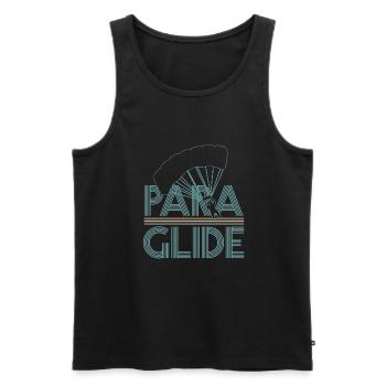 Paragliding - Männer Premium Bio Tank Top - Schwarz - Vorne - Michal (187cm)