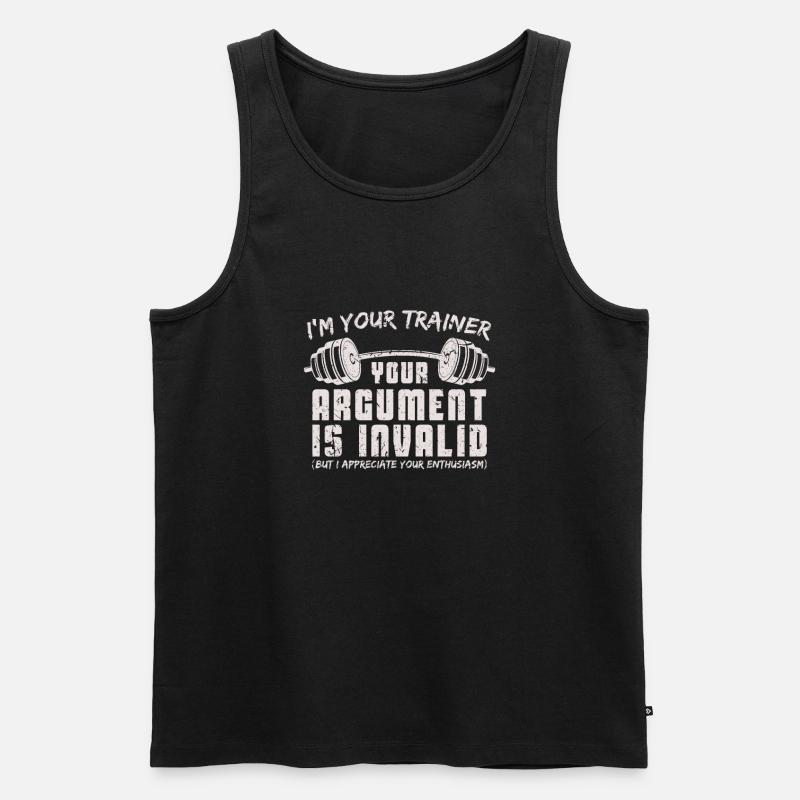 Personal Trainer Gym - Männer Premium Bio Tank Top - Schwarz