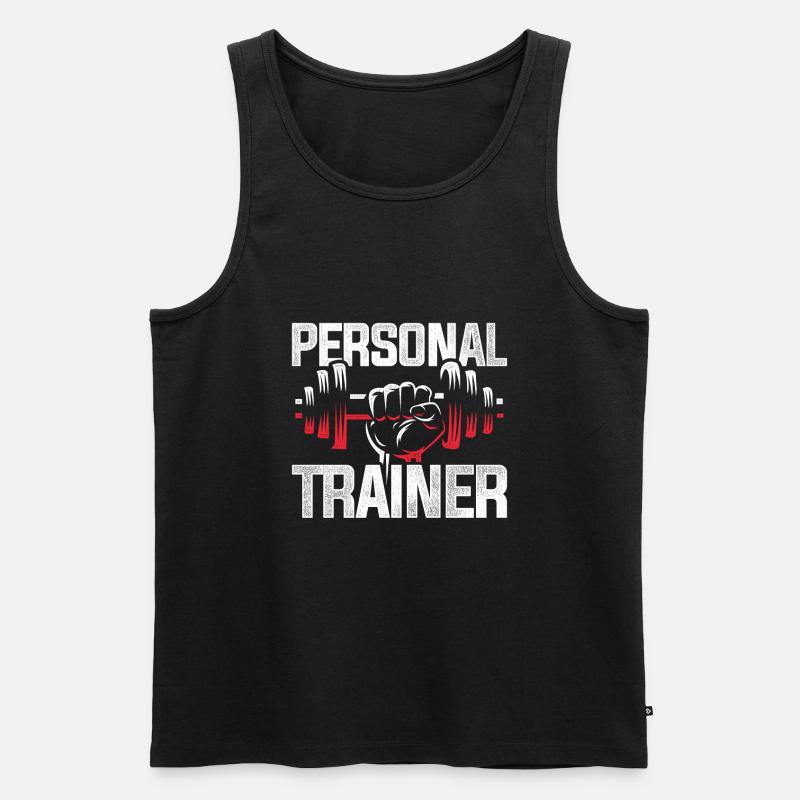 Personaltrainer Beruf - Männer Premium Bio Tank Top - Schwarz