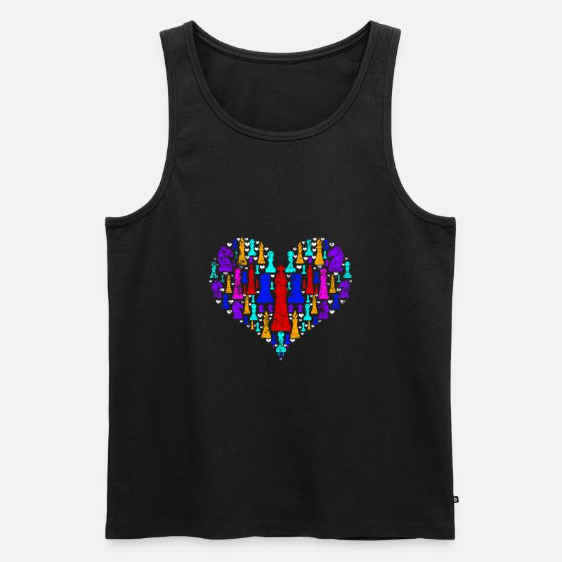 Schach - Männer Premium Bio Tank Top - Schwarz