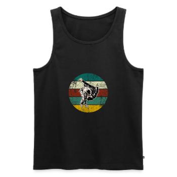 Judo - Männer Premium Bio Tank Top - Schwarz - Vorne - Michal (187cm)