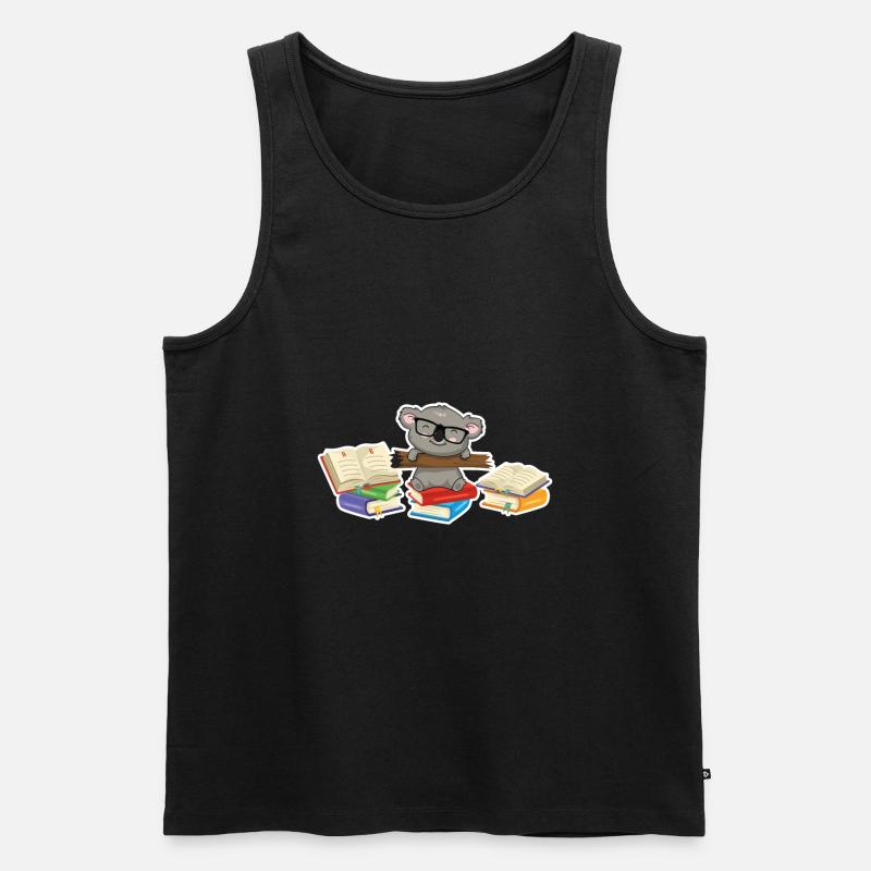 Koala - Männer Premium Bio Tank Top - Schwarz