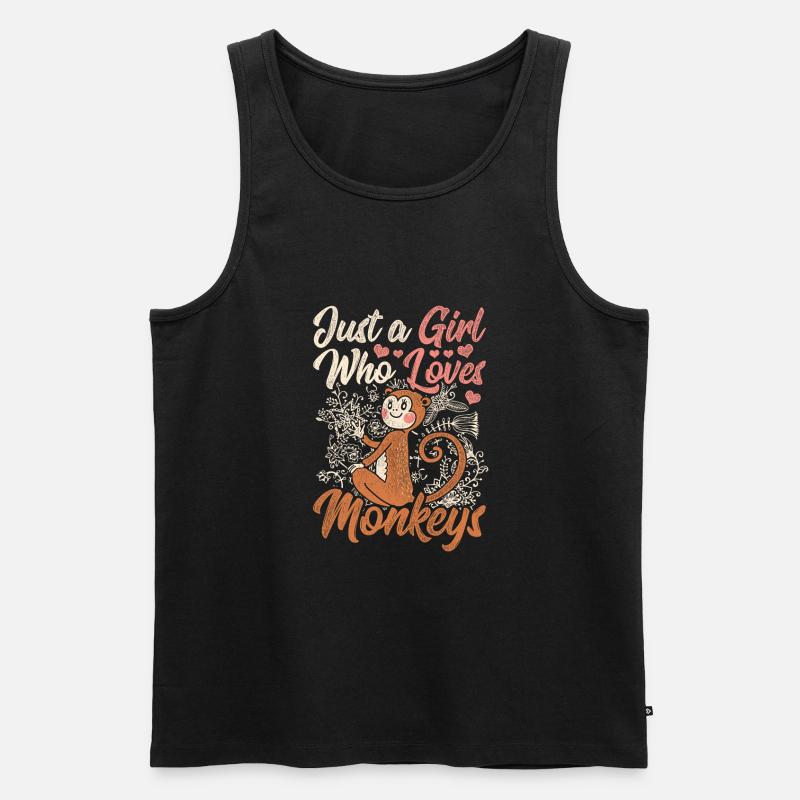 Monkey monkey - Men's Premium Organic Tank Top - black