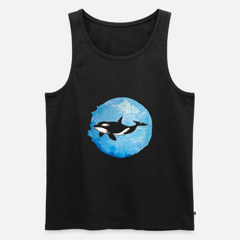 Orca - Männer Premium Bio Tank Top - Schwarz