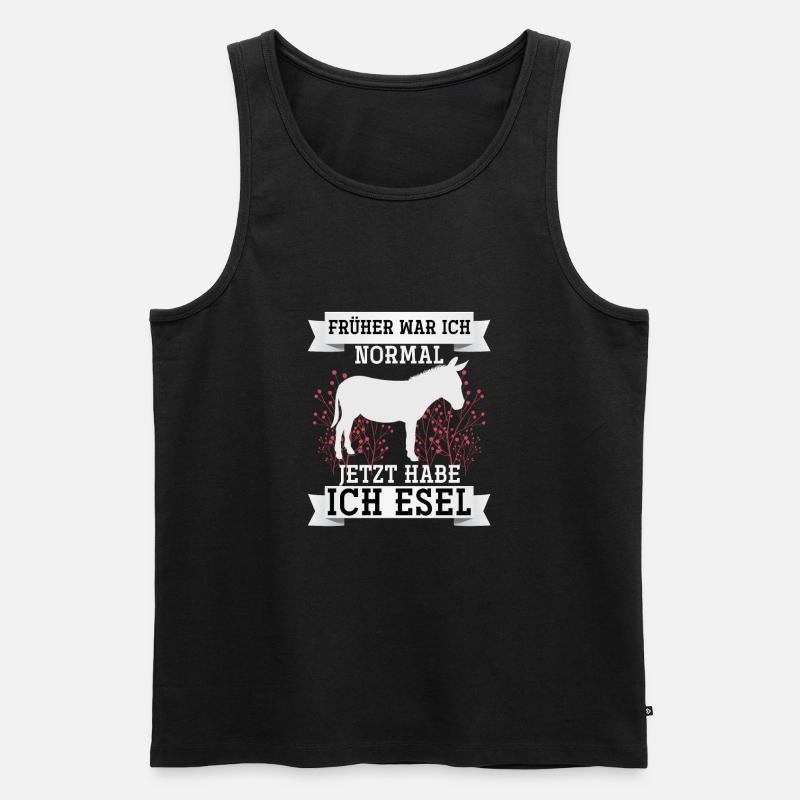 Esel - Männer Premium Bio Tank Top - Schwarz