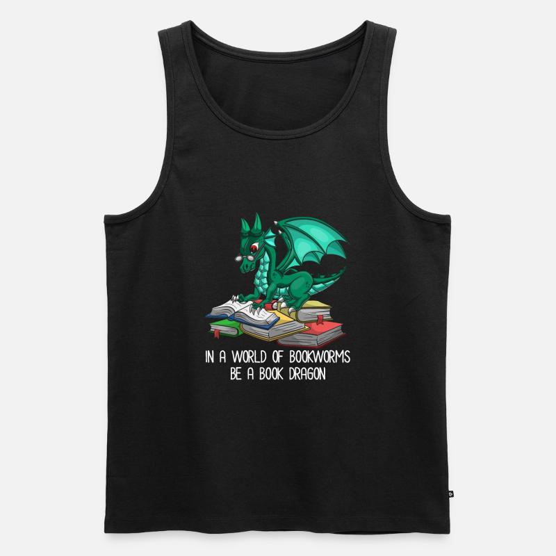 Drachen - Männer Premium Bio Tank Top - Schwarz