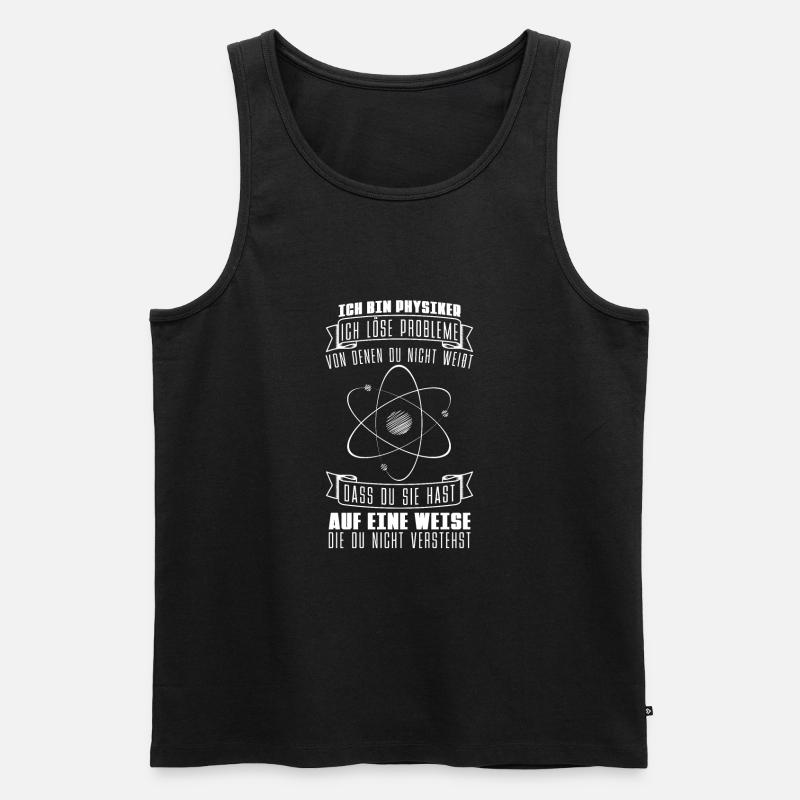 Physik Physiker - Männer Premium Bio Tank Top - Schwarz