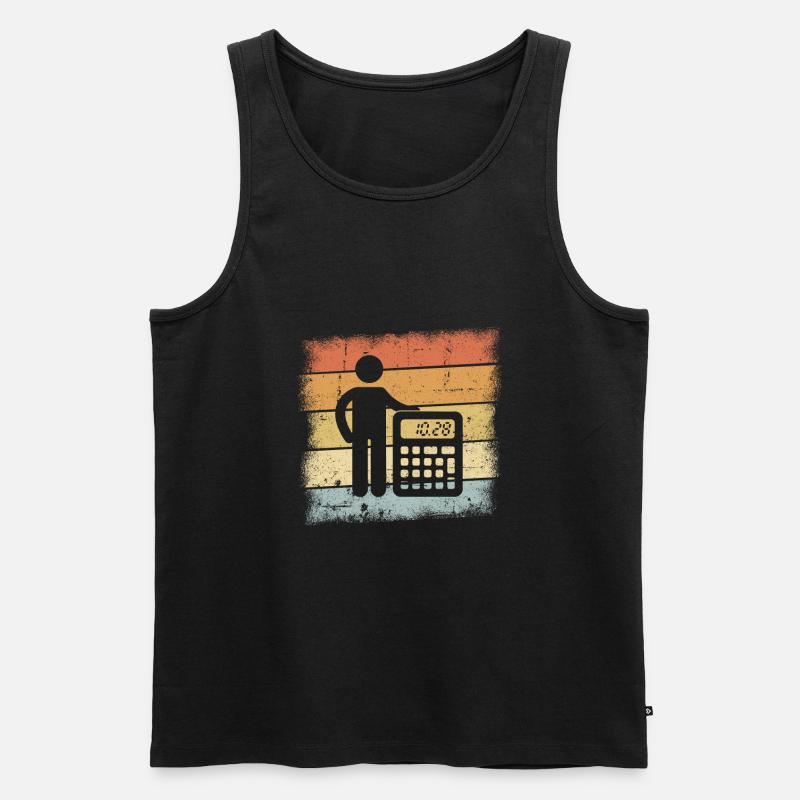 Buchhalter Geschenk - Männer Premium Bio Tank Top - Schwarz