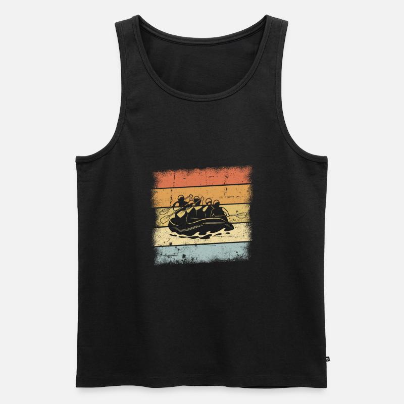 Rudern - Männer Premium Bio Tank Top - Schwarz