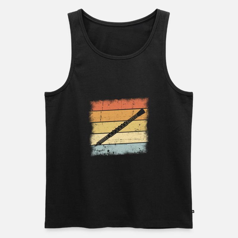 Oboe - Männer Premium Bio Tank Top - Schwarz