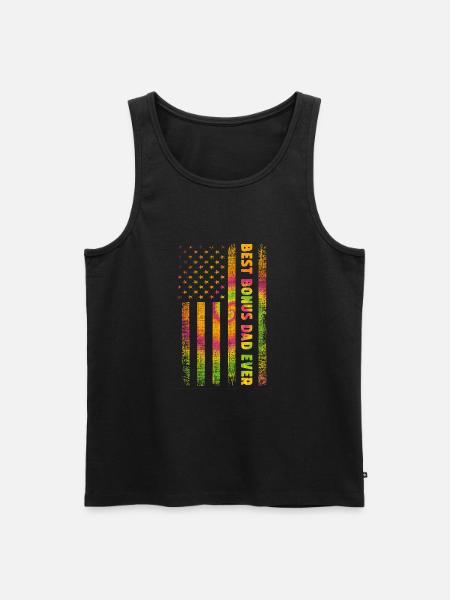 Best Bonus Dad ever - Men's Premium Organic Tank Top - black