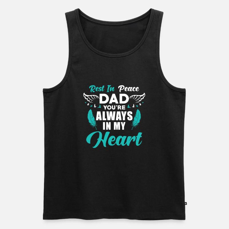 Vater Erinnerung - Männer Premium Bio Tank Top - Schwarz