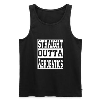Aerobatics saying funny - Men's Premium Organic Tank Top - black - Front - Michal (187cm)