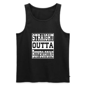 Bodyboarding Spruch lustig - Männer Premium Bio Tank Top - Schwarz - Vorne - Michal (187cm)
