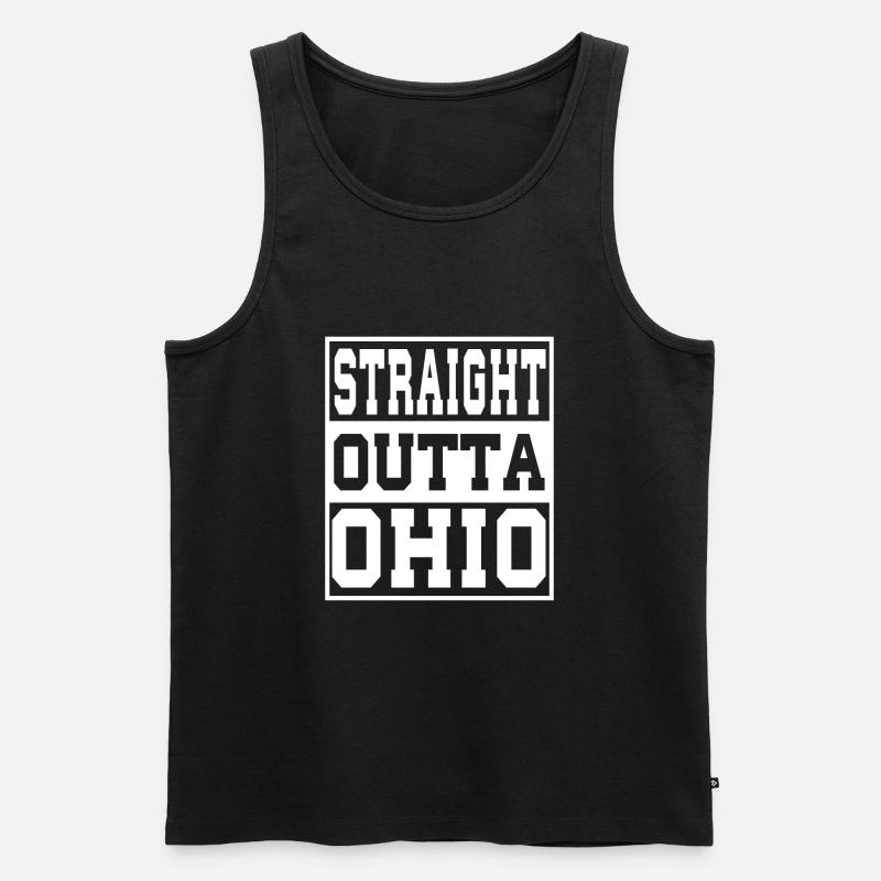 Ohio Spruch Lustig Ohio Geschenk - Männer Premium Bio Tank Top - Schwarz